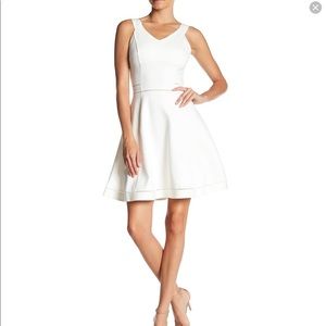 French Connection Lula Ponte Lace Inset Dress